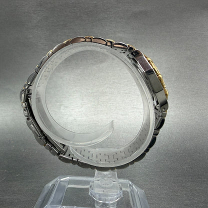 Concord Saratoga Watch Women 23mm White Dial Two Tone Diamond Bezel 15 73 2878