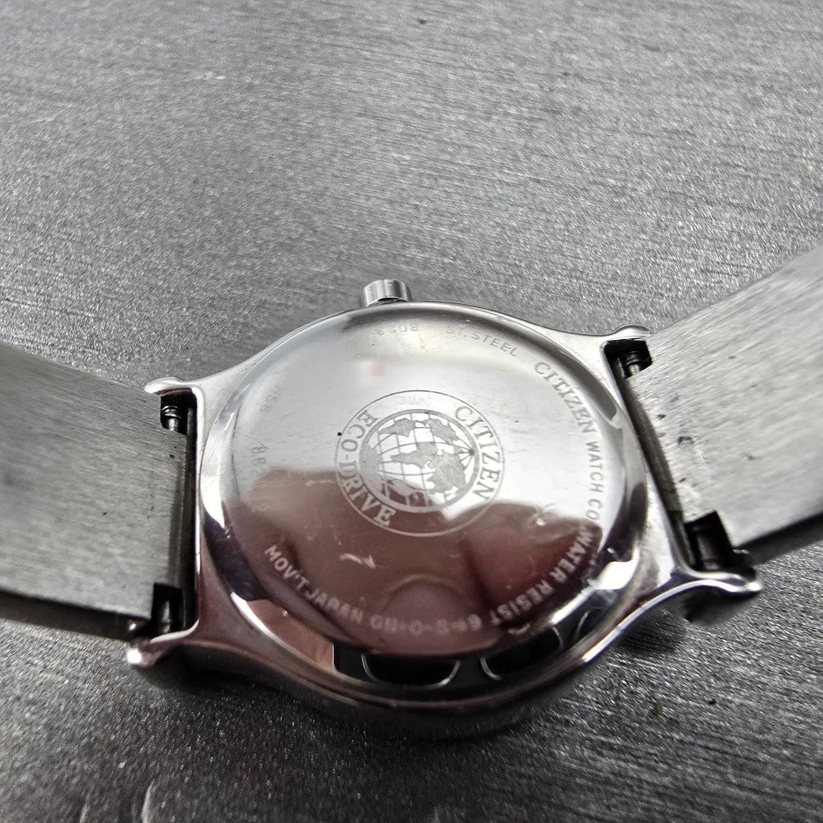 Citizen Eco-Drive Watch Women 22mm Black Dial Silver Tone B023-S053188 Runs9
