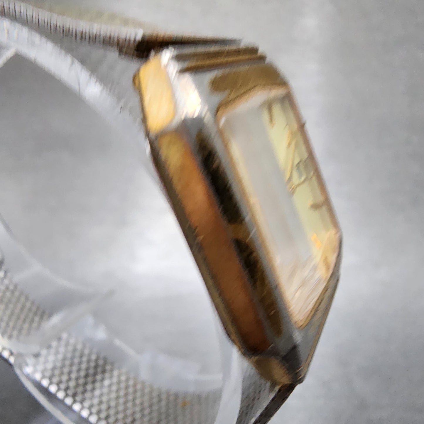 Bulova Watch Women 22mm Champagne Dial Gold Tone Octagon VTG New Battery3