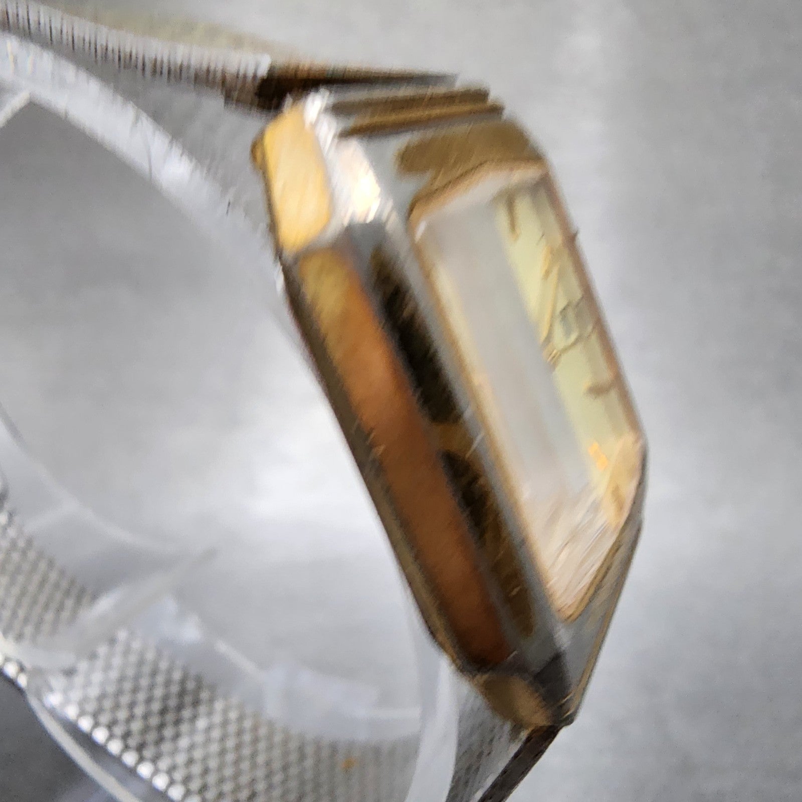 Bulova Watch Women 22mm Champagne Dial Gold Tone Octagon VTG New Battery3