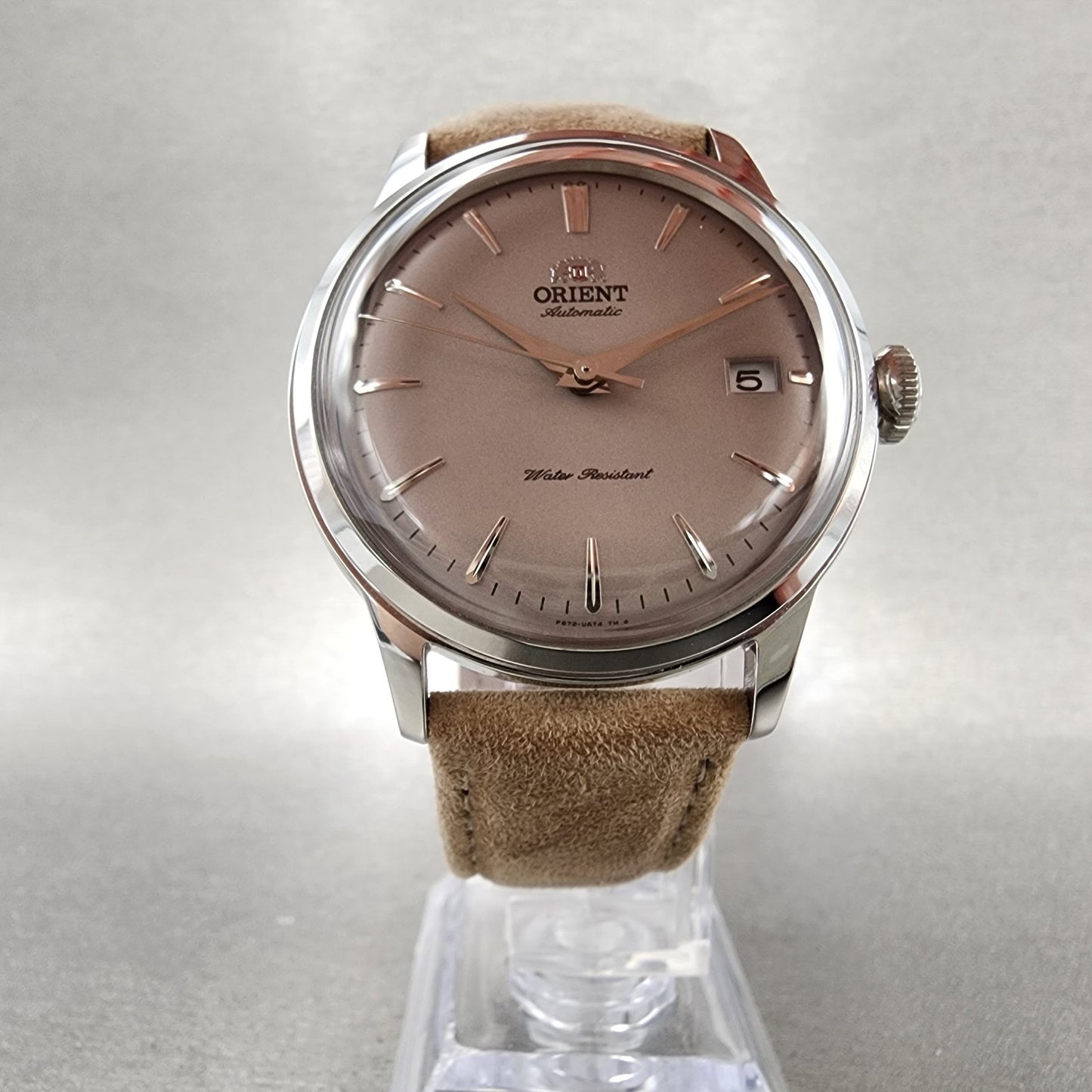 Orient Bambino Watch Men38mm Gray Dial Steel Date Automatic RAAC0M07N W/Box6
