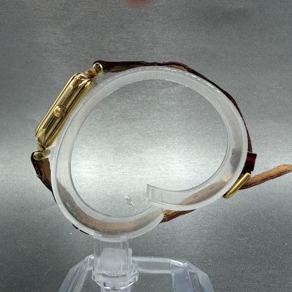 Raymond Weil Watch Women 18mm Gold Dial Gold Plated Rectangle 320 New Battery6