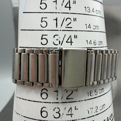 Citizen CQ Watch Men 34mm Silver Dial Silver Tone Daydate 4-211511 New Battery10