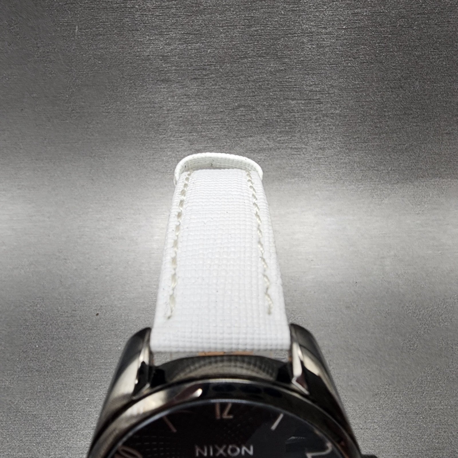 Nixon The Bullet Watch Women 38mm Black Dial Black Tone Date Round New Battery4
