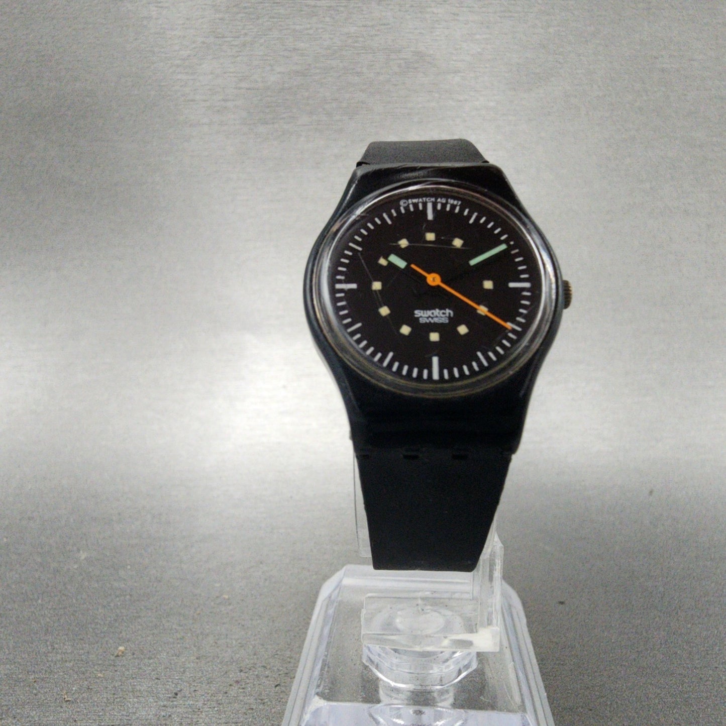 Swatch Money Penny Watch Women 24mm Black Dial Black Tone Round New Battery5