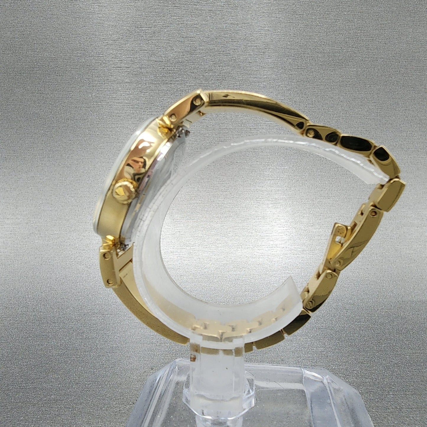 Bulova Marc Anthony Watch Women 26mm Champagne Dial Gold Tone Diamond Accents6