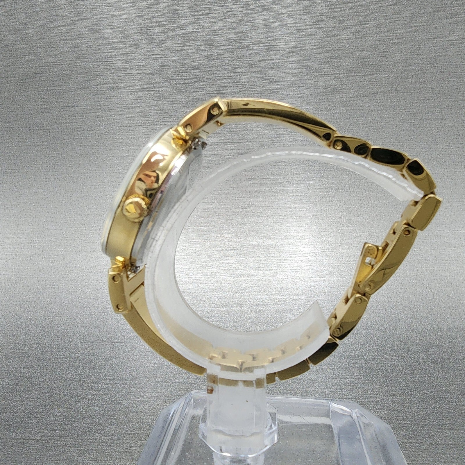 Bulova Marc Anthony Watch Women 26mm Champagne Dial Gold Tone Diamond Accents6