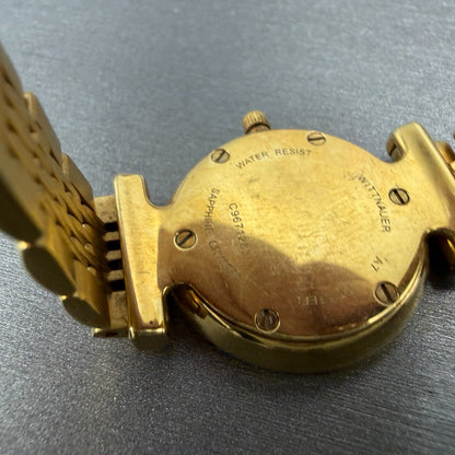 Wittnauer Stratford Watch Women 26mmChampange Dial Gold Diamond Markers New Batt9