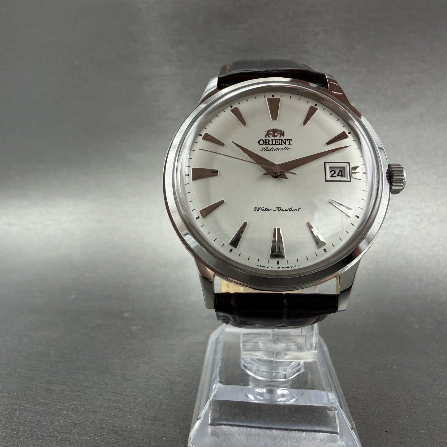 Orient Bambino Watch Men 41mm White Dial Stainless Steel Date Round Automatic V15