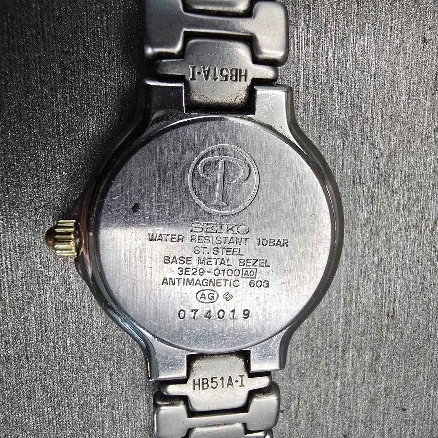 Seiko Presage Watch Women 26mm Ivory Dial Two Tone Date Round 3E29-0100 New Batt10