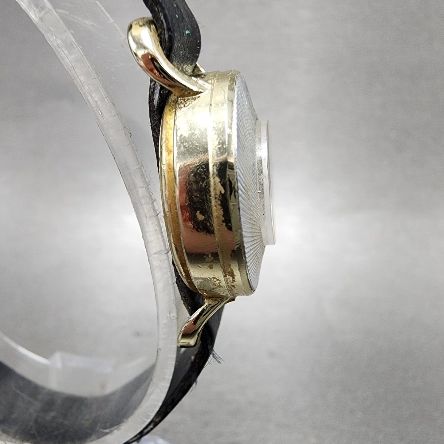 Timex Watch Women 21mm Silver Dial Gold Tone Interchangeable Bezel Runs VTG4