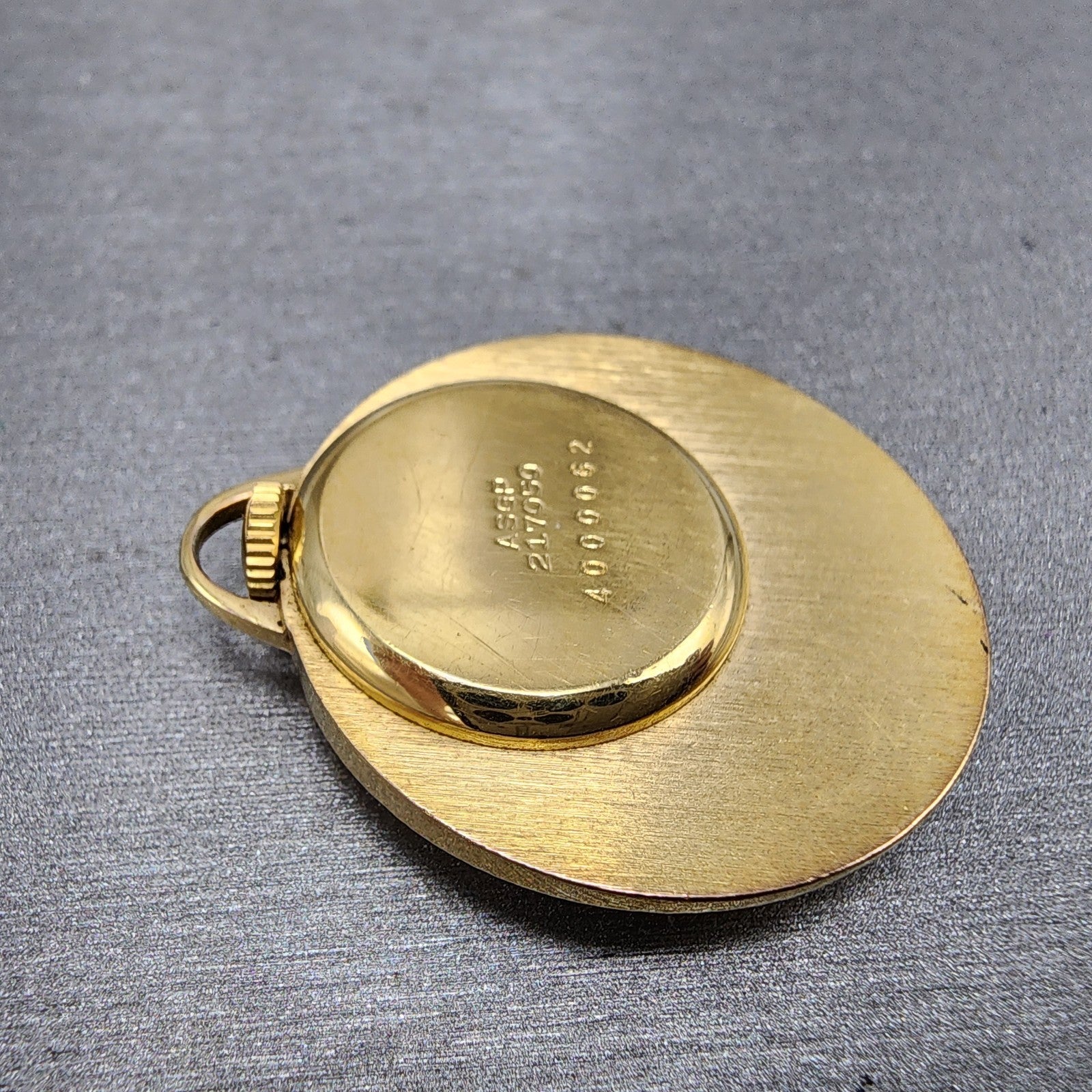 Seiko Pendant Watch Women 33mm Manual Wind White Dial Gold Plated Manual Runs9