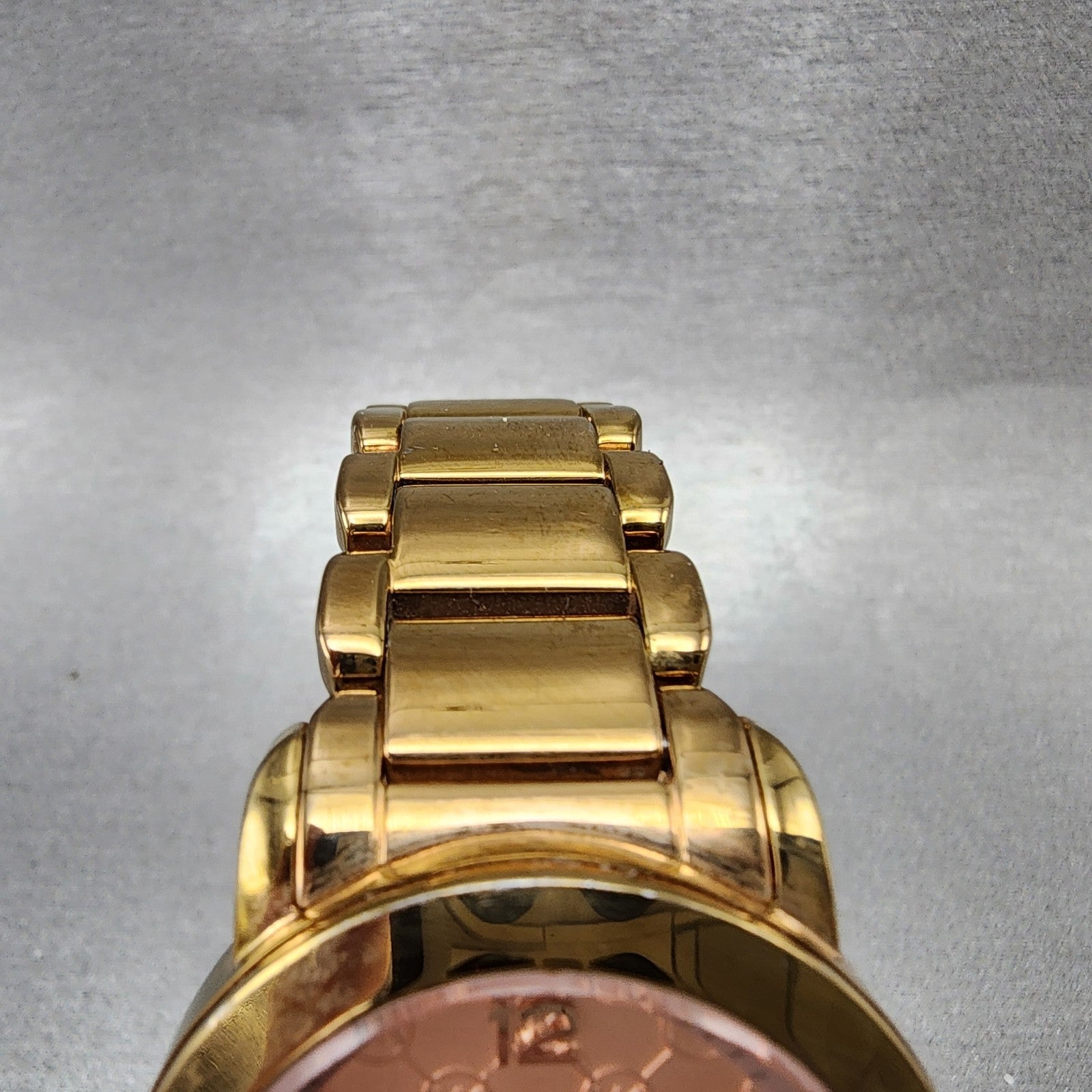 Michael kos Watch Women 34mm Rose Dial Rose Gold Tone Round MK3159 New Battery4