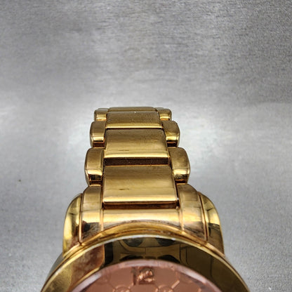 Michael kos Watch Women 34mm Rose Dial Rose Gold Tone Round MK3159 New Battery4