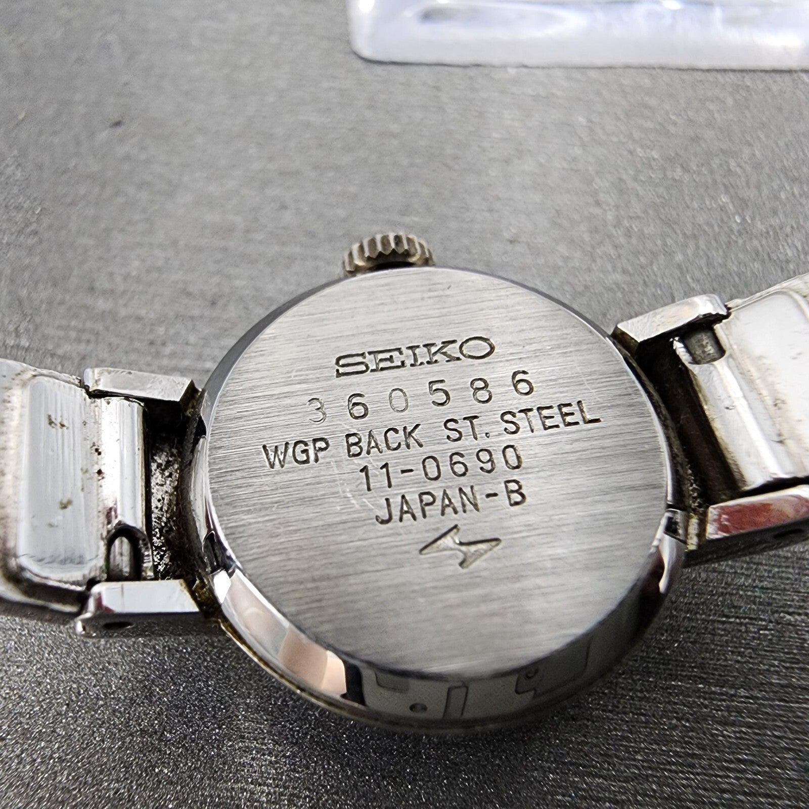 VTG Seiko Watch Women 19mm White Dial Gold Plated Manual Wind 110690 Runs8