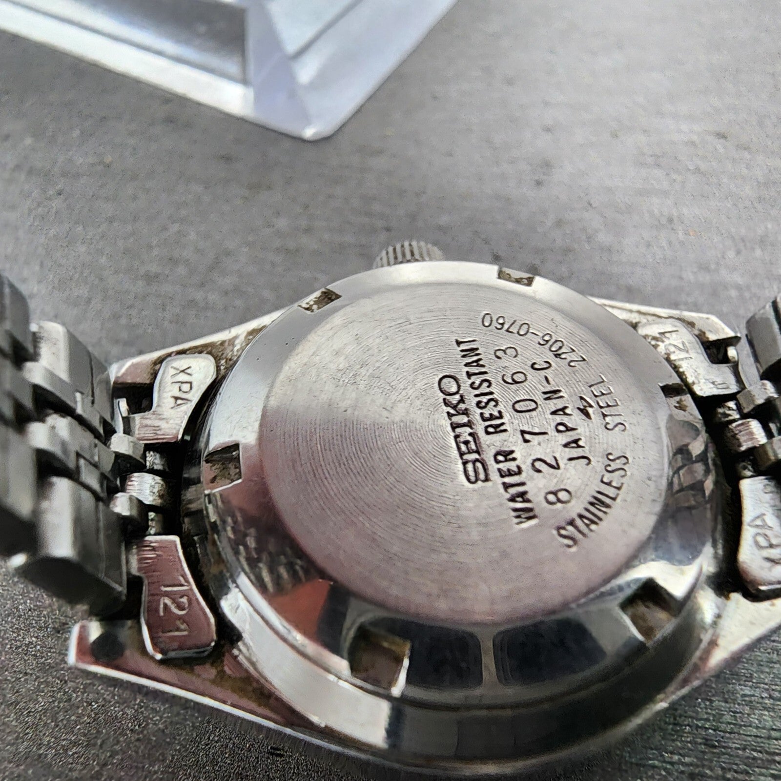 Seiko Automatic Watch Women 25mm Silver Dial Silver Tone Daydate 22050750 Runs9