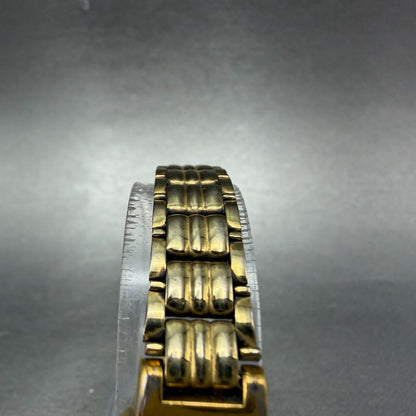 Seiko Watch Women 19mm Champagne Dial Gold Tone Round VTG V401-0510 New Battery4