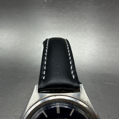 Orient Watch Men 37mm Blue Dial Silver Tone Daydate Round 529605-70 New Battery4