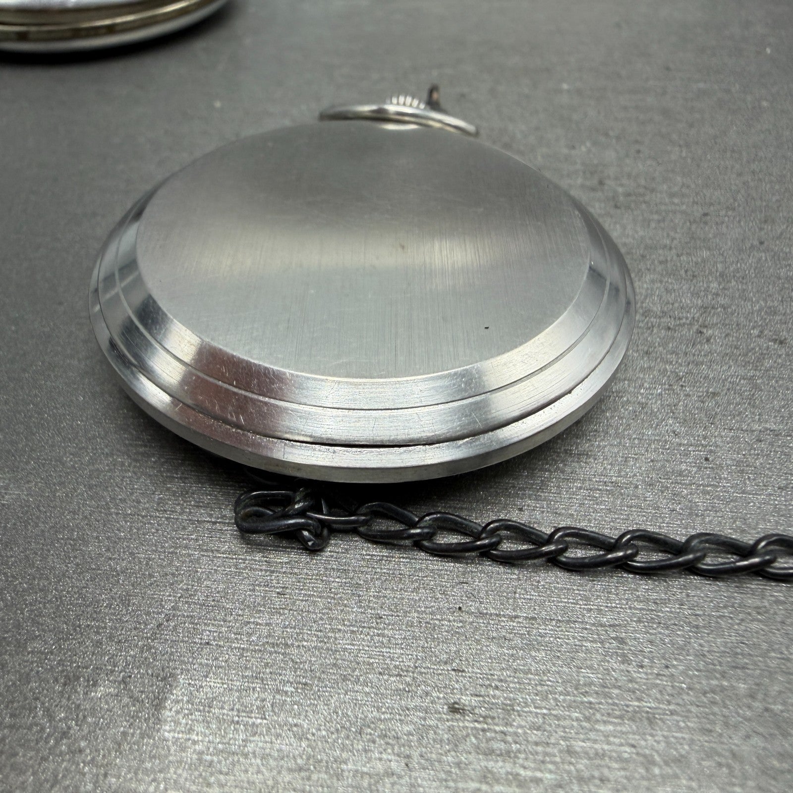Waltham Pocket Watch 47mm White Dial Silver Tone Grade 220 Manual Wind PARTS!!!!12