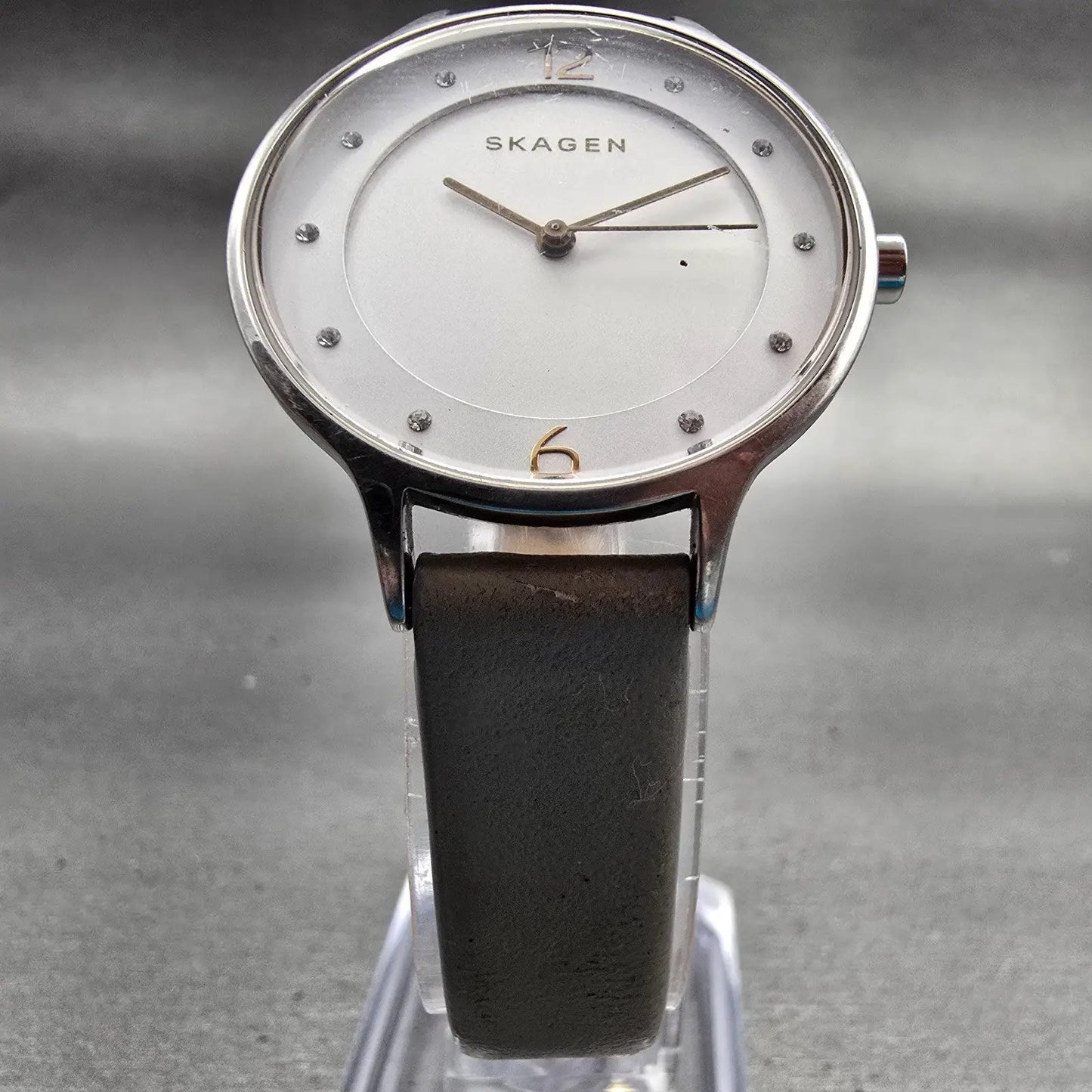 Skagen Anita Watch Women 30mm White Dial Silver Tone Round SKW2648 New Battery5