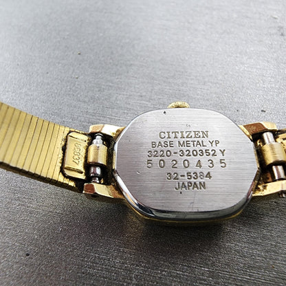 Citizen CQ Watch Women 16mm Champagne Dial Gold Tone 3220320352 New Battery8
