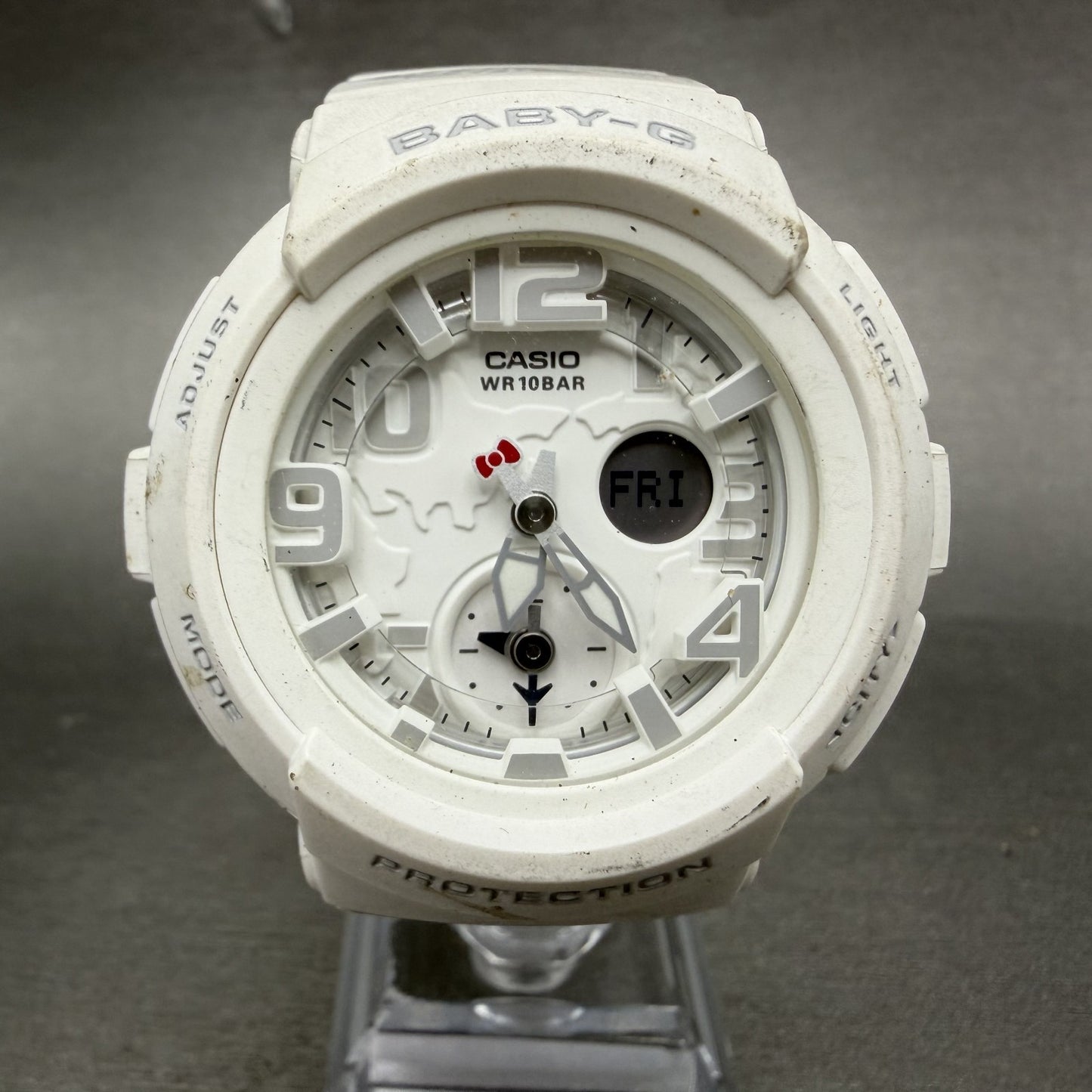 Casio Baby-G Hello kitty Watch Women 44mm White Analog Digital BGA-190KT New Bat0