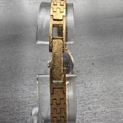 Citizen Watch Women 18mm Gold Dial Gold Tone Oval 4-152921 Manual Wind Works VTG7