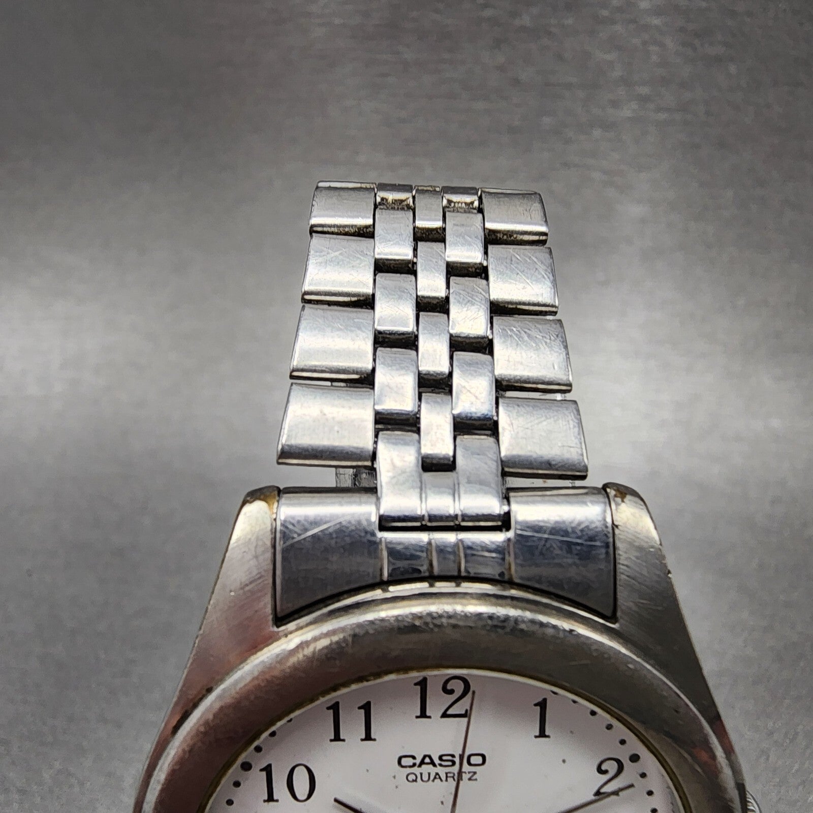 Casio Watch Men 36mm White Dial Silver Tone Round MTP1129 New Battery4