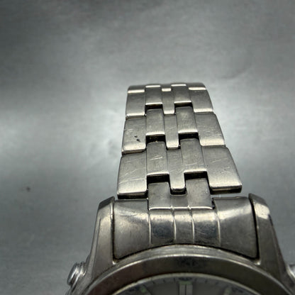 Casio Lineage Watch Men 41mm White Dial Titanium Ana Digi Alarm Chrono Works4