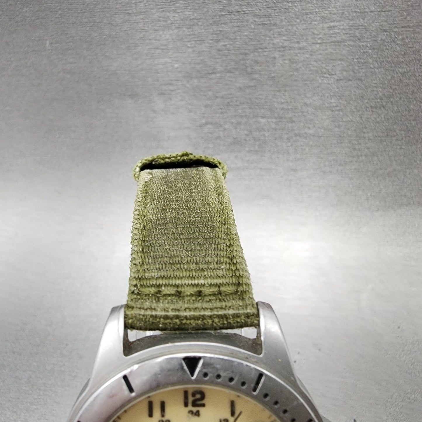 Seiko ALBA Azure Watch Men 33mm Cream Dial Silver Tone Daydate Round New Battery4