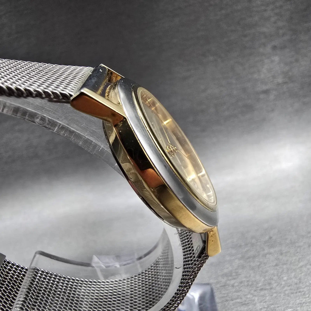 Skagen Watch Women 28mm Silver Dial Two Tone Date Round 16SGS New Battery JP23