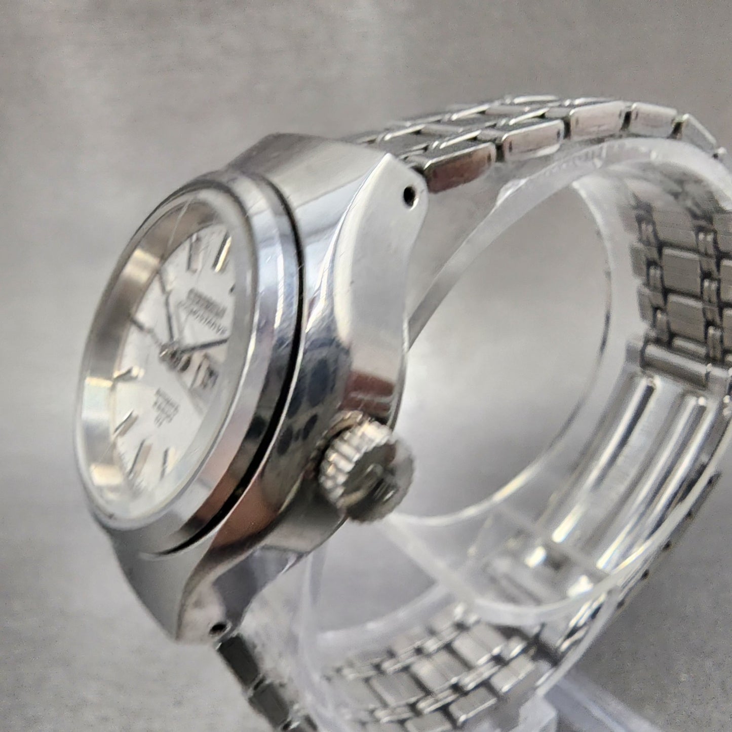 Citizen Cosmostar V2 Watch Women 26mm White Dial Steel Daydate Automatic READ!!!2