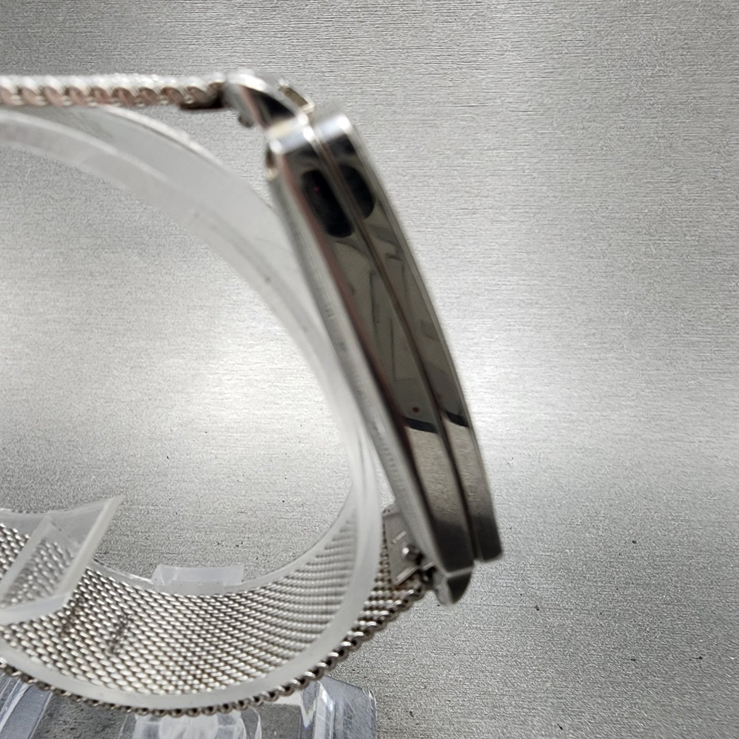 Skagen Hagen Tank Watch Women 22mm Silver Dial Silver Tone Rectangle New Batt3