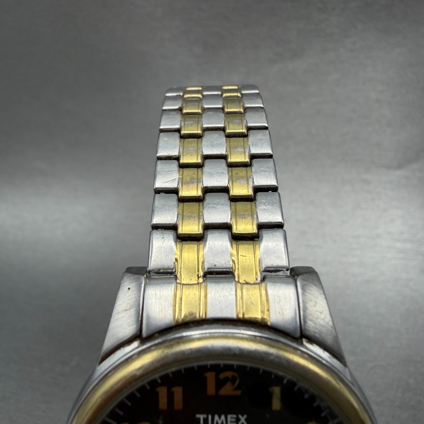 Timex Easy Reader Watch Men 36mm Gray Dial Two Tone Date Round new Battery T73A4
