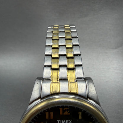 Timex Easy Reader Watch Men 36mm Gray Dial Two Tone Date Round new Battery T73A4