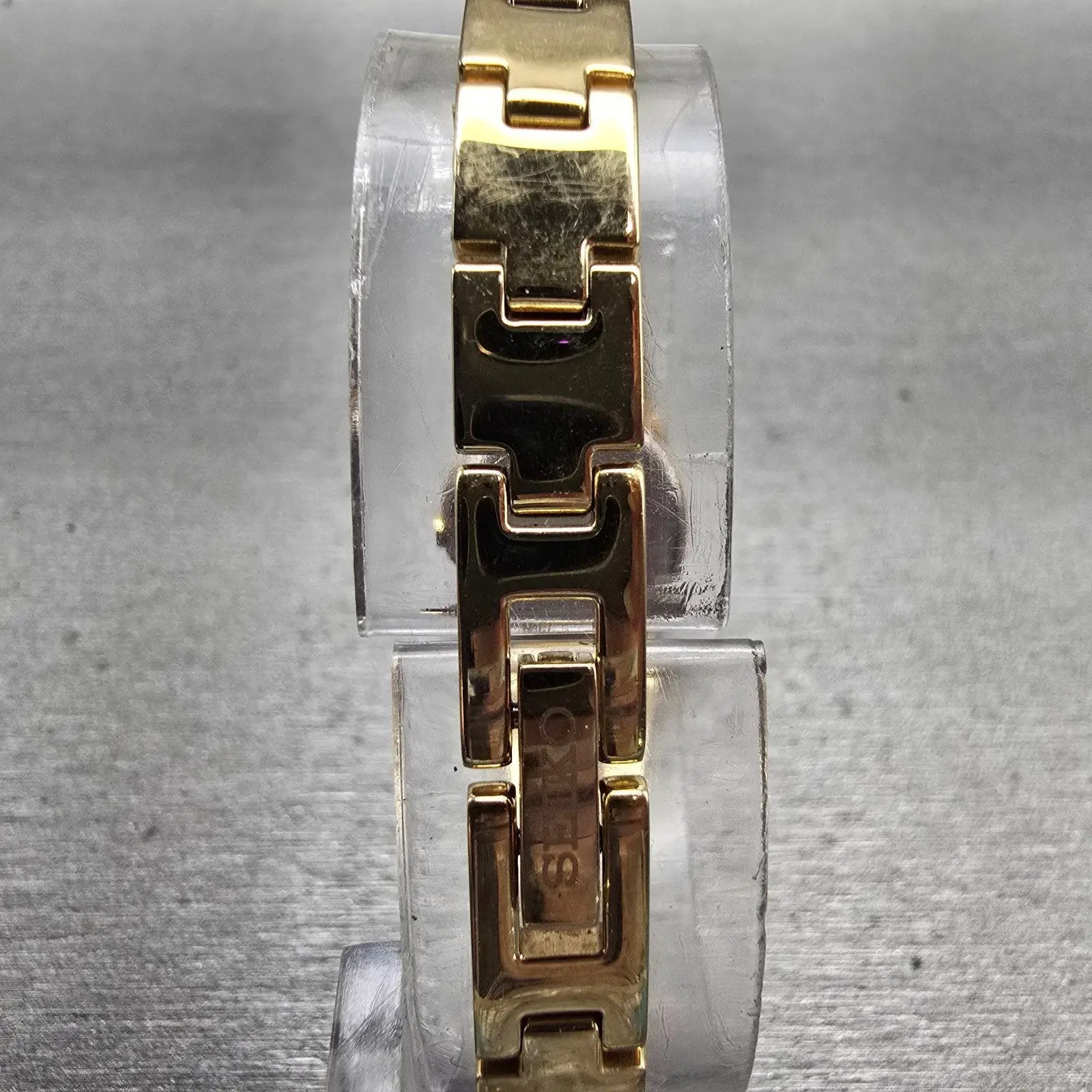 Seiko Watch Women 20mm Black Dial Gold Tone Round 1N00-0GM0 New Battery Vintage7