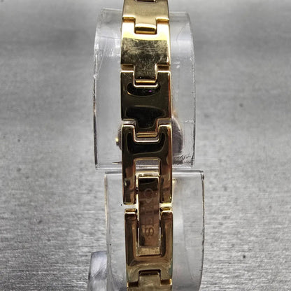 Seiko Watch Women 20mm Black Dial Gold Tone Round 1N00-0GM0 New Battery Vintage7