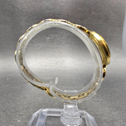 Gucci 11/12.2 Watch Women 26mm White Dial Gold Tone Round New Battery NO Bezel8