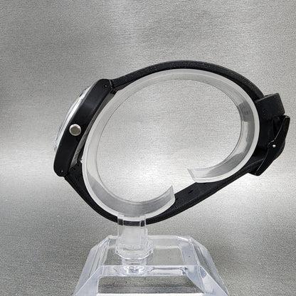 Swatch Midnight Magi Watch Women 34mm Black Dial Black Tone Round New Battery6