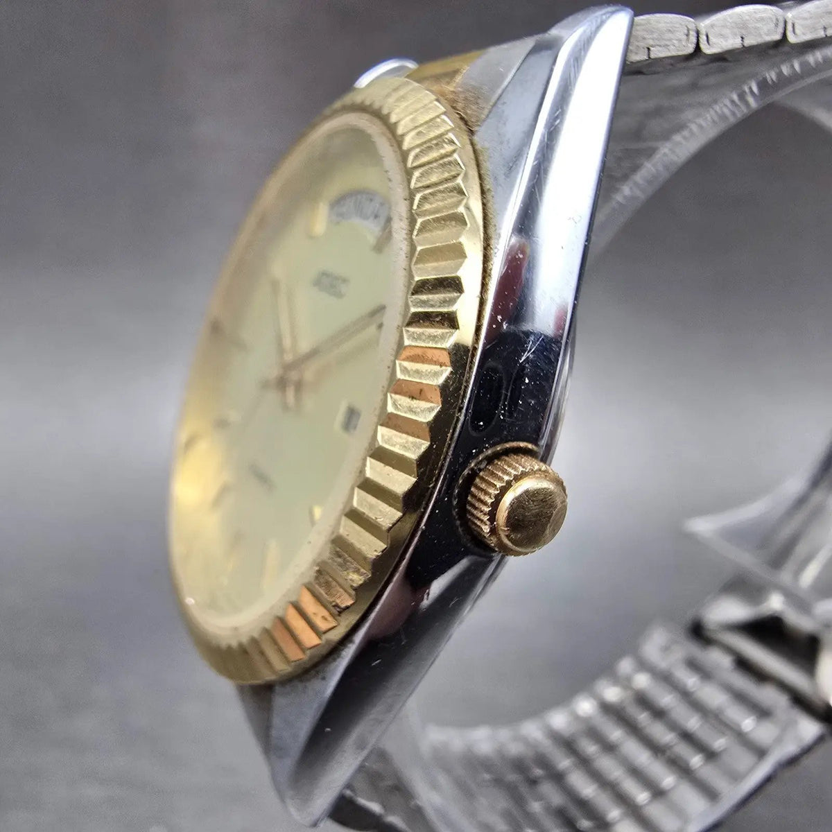 Citizen Adec President Watch Men 36mm Champagne Dial Two Tone 8558-392892 PARTS3