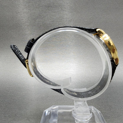 Seiko Watch Women 23mm Champagne Dial Gold Tone 12p210b90 New Battery8