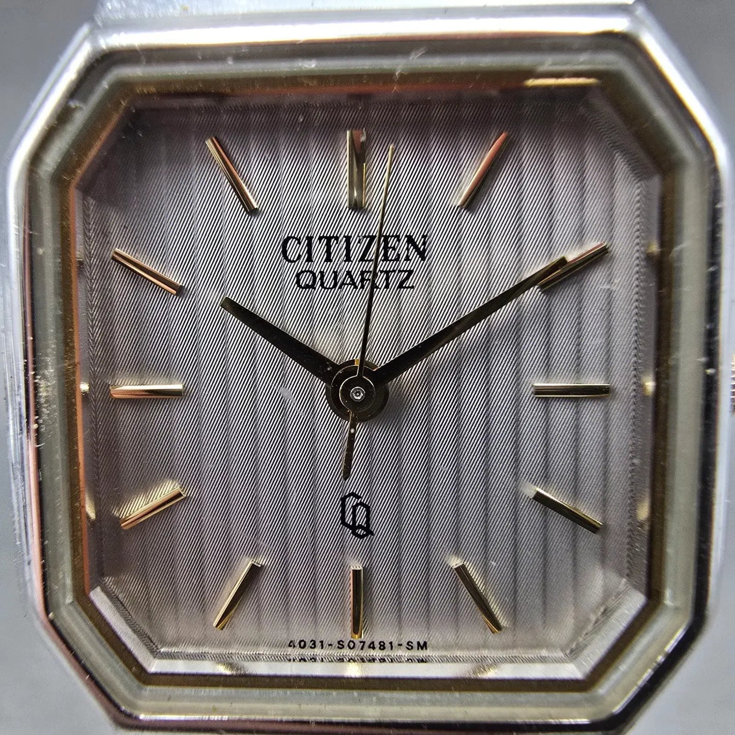 Citizen CQ Watch Unisex 25mm Silver Dial Two Tone Octagon 4031-899563 PARTS2