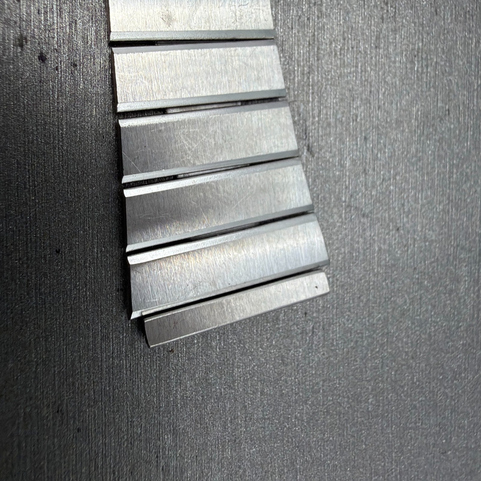 Seiko SQ Bracelet 21mm Stainless Steel Tri Folding Clasp Z1157 Vintage Japan B6