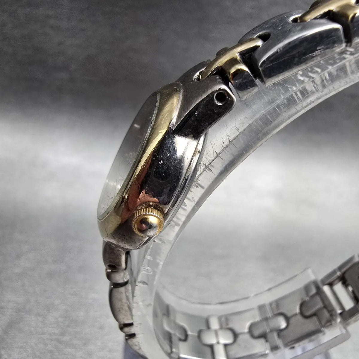 Citizen Watch Women 21mm Silver Dial Two Tone Round 5930-S99116 New Battery JP2
