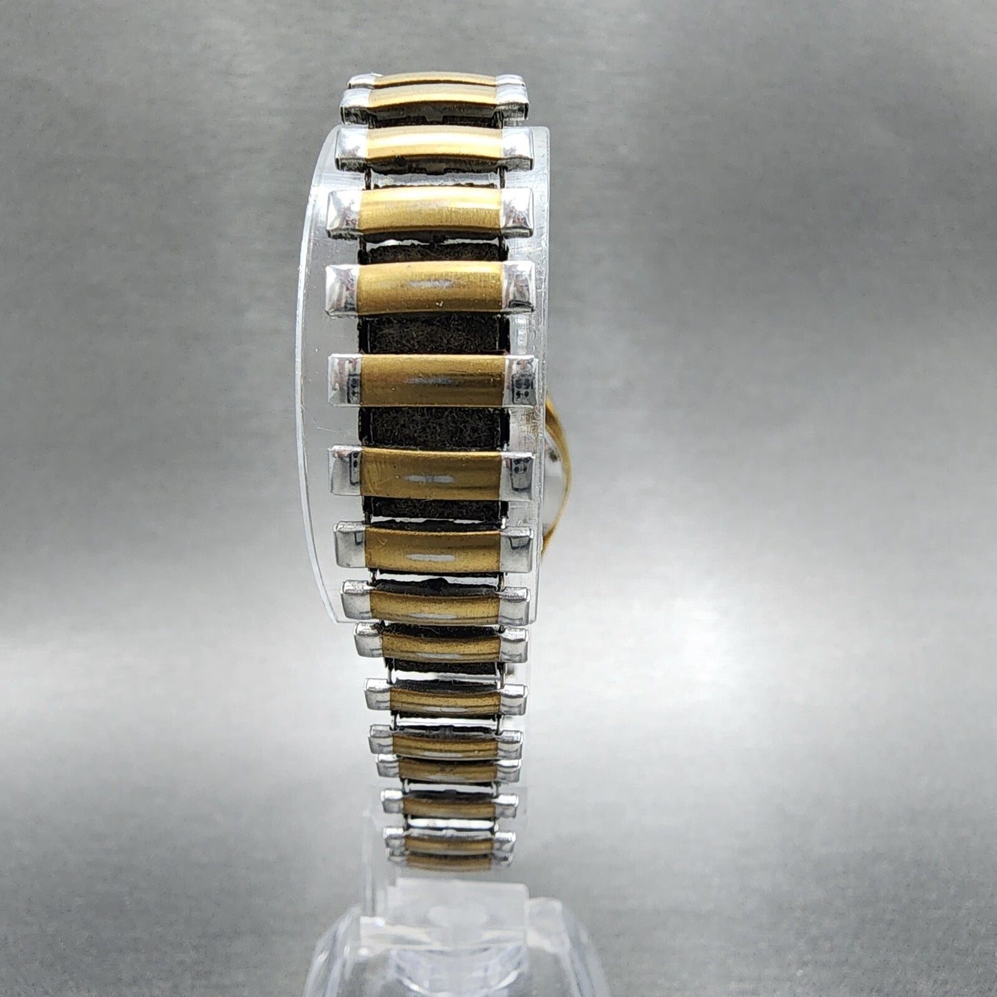 Seiko 5 Automatic Watch Women 24mm Gold Dial Gold Tone Daydate Round Runs7