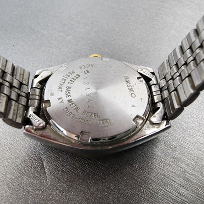 Seiko Watch Women 25mm White Dial Two Tone Daydate 7n430011 Round New Battery9