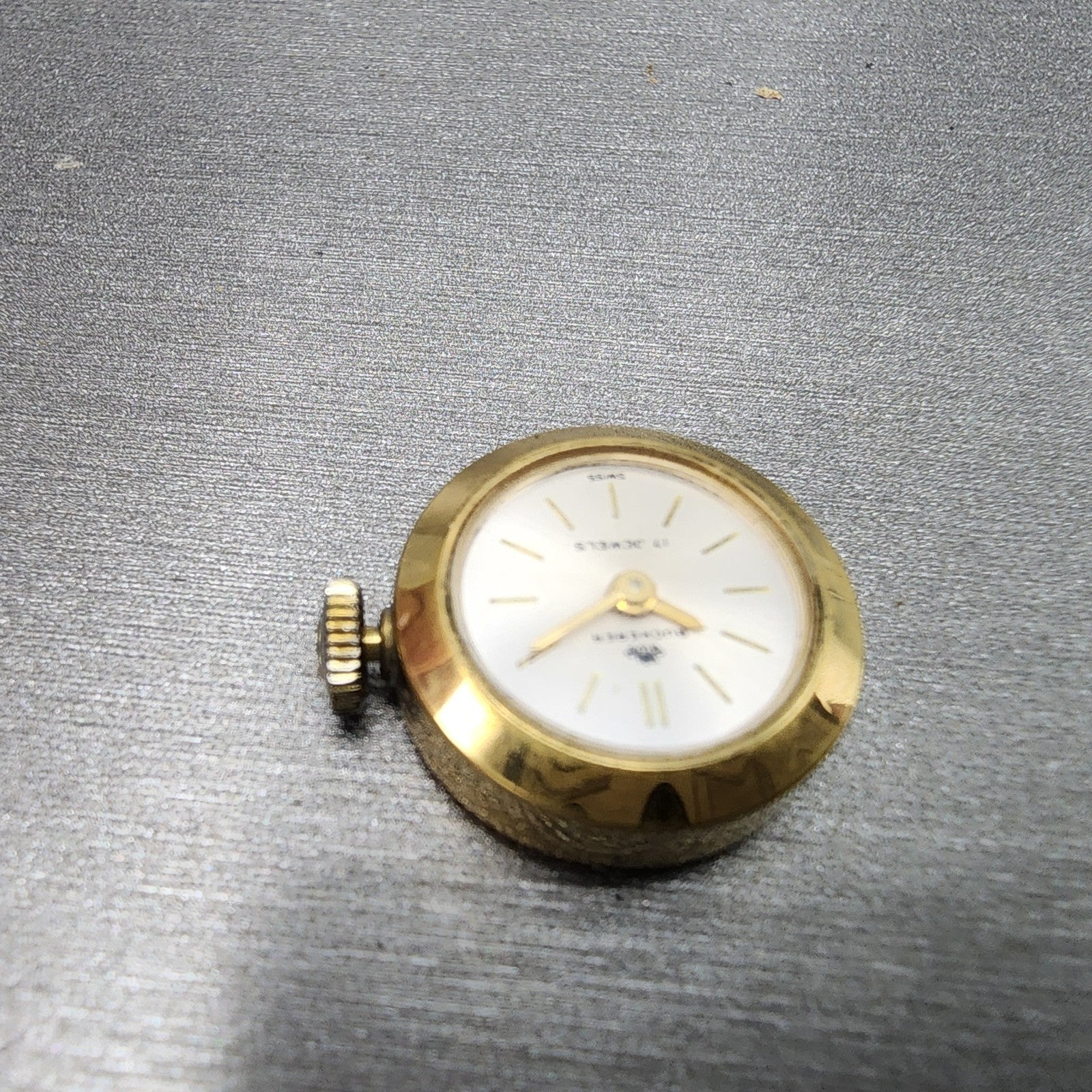 Bucherer Watch Women 17mm Silver Dial Gold plated Manual Wind Runs Vintage4