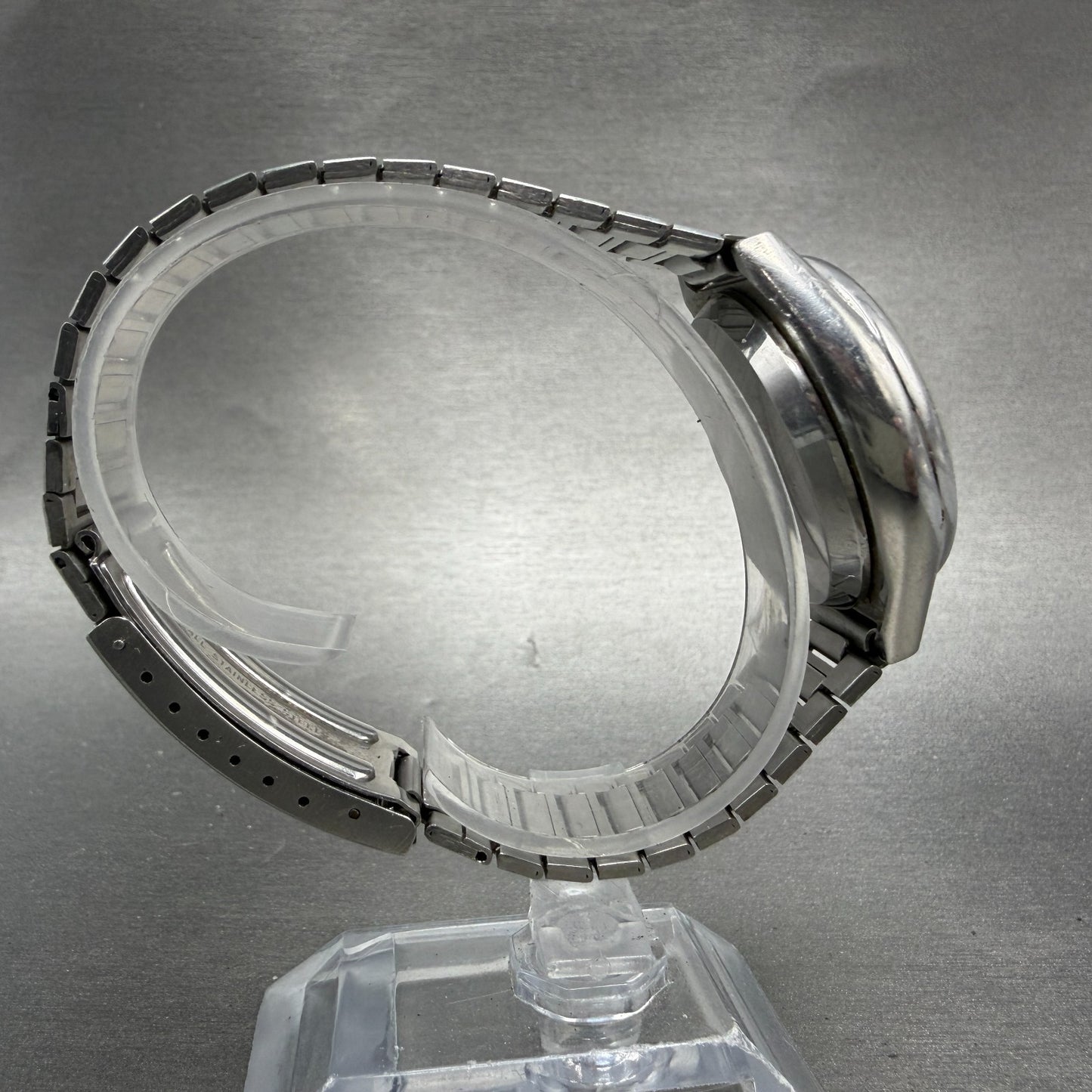 Tissot Seastar Quartz Watch Men Silver Dial Steel Date Round Vintage PARTS9