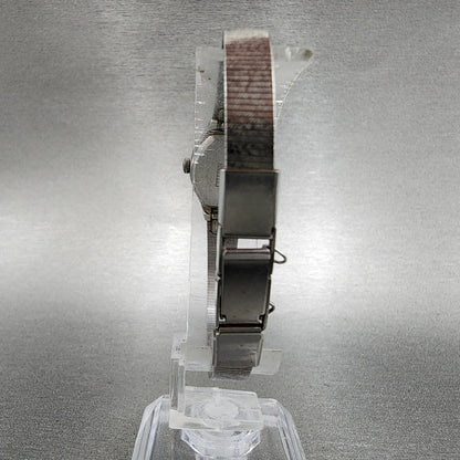 Citizen CQ Watch Women 16mm Silver Dial Silver Tone Square 3220-891481  New Batt