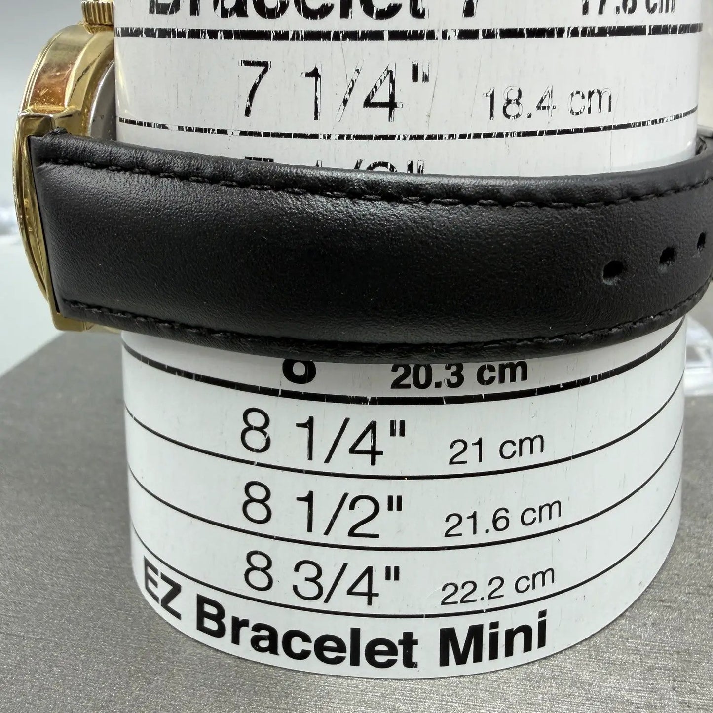 Versace Versus Watch Women 36mm Black Dial Gold Tone Round Leather New Battery10